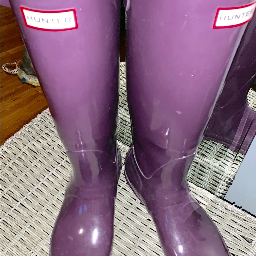 Original Hunter high back glossy rain boots